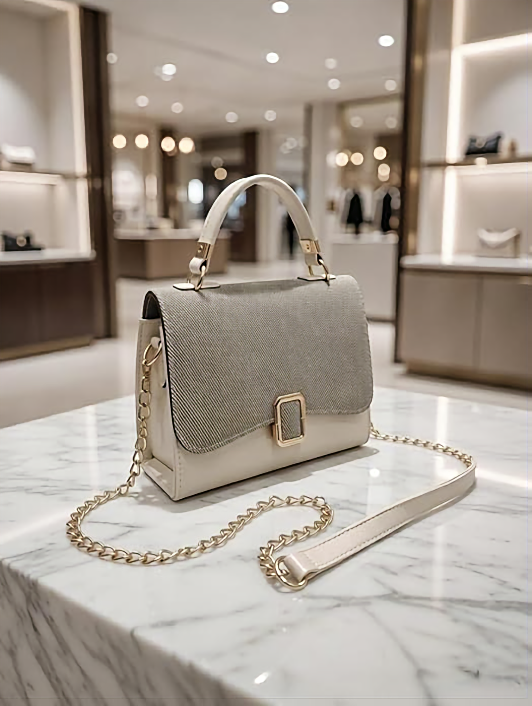 Furiishii Collection Women's luxury handbag, Faux Leather Stylish shoulder bag