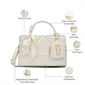 Lavie Luxe Women's Quaro26 Horizontal Small Satchel Handbag
